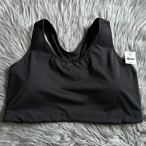 Avia Wireless Racerback Sports Bra Women's Size XXXL Black Wirefree